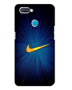 Чехол для OPPO A12 с картинкой «Синий пульс Nike» Чехол для OPPO A12 с картинкой «Синий пульс Nike»