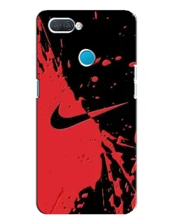 Чехол для OPPO A12 с картинкой «Красные брызги Nike» Чехол для OPPO A12 с картинкой «Красные брызги Nike»