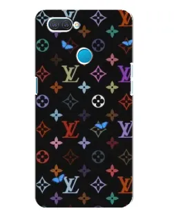 Чехол для OPPO A12 с картинкой «Цветная монограмма LV»
