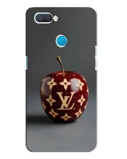 Чехол для OPPO A12 с картинкой «Красное яблоко LV»