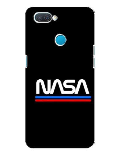 Чехол для OPPO A12 с картинкой «NASA — классика Red Blue» Чехол для OPPO A12 с картинкой «NASA — классика Red Blue»
