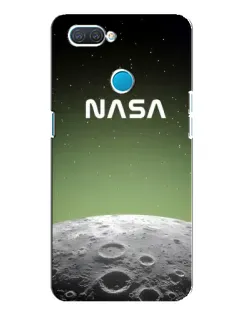 Чехол для OPPO A12 с картинкой «NASA — лунный градиент» Чехол для OPPO A12 с картинкой «NASA — лунный градиент»