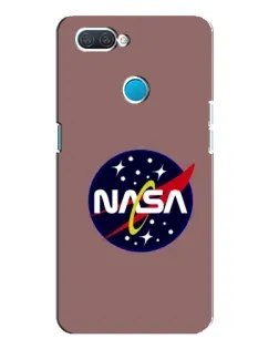 Чехол для OPPO A12 с картинкой «NASA — ретро космос» Чехол для OPPO A12 с картинкой «NASA — ретро космос»