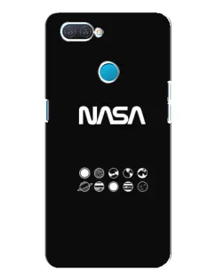 Чехол для OPPO A12 с картинкой «NASA — технический принт» Чехол для OPPO A12 с картинкой «NASA — технический принт»