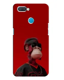 Чехол для OPPO A12 с картинкой «Bored Ape в красном»
