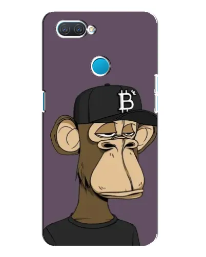 Чехол для OPPO A12 с картинкой «Bored Ape в кепке»