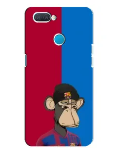 Чехол для OPPO A12 с картинкой «Bored Ape — фанат Барсы»