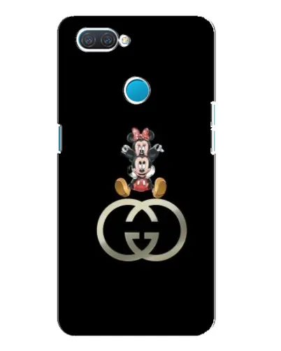 Чехол для OPPO A12 с картинкой «Минни Маус на лого»