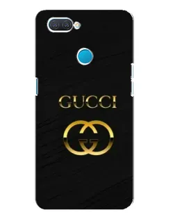 Чехол для OPPO A12 с картинкой «Золотой логотип Gucci»