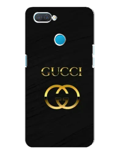 Чехол для OPPO A12 с картинкой «Золотой логотип Gucci»