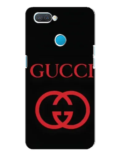 Чехол для OPPO A12 с картинкой «Gucci — красный логотип»