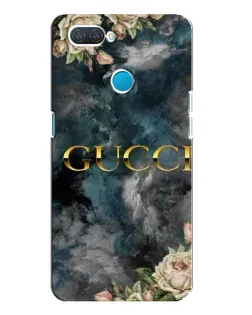 Чехол для OPPO A12 с картинкой «Абстрактные цветы Gucci»