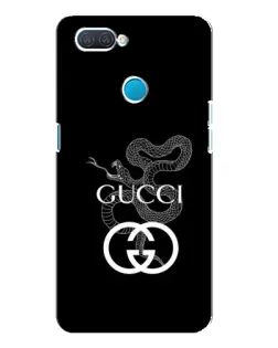 Чехол для OPPO A12 с картинкой «Gucci — серебряная змея»