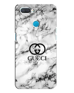 Чехол для OPPO A12 с картинкой «Gucci — мраморный шик»
