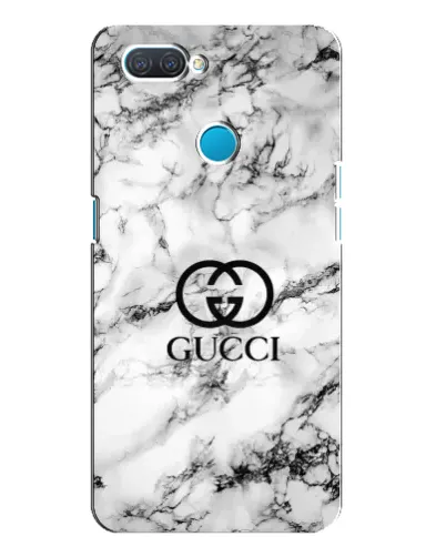 Чехол для OPPO A12 с картинкой «Gucci — мраморный шик»