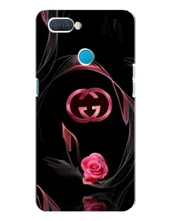 Чехол для OPPO A12 с картинкой «Gucci — неоновая роза»