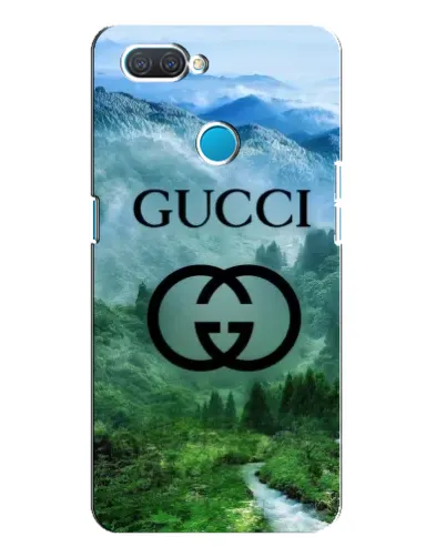 Чехол для OPPO A12 с картинкой «Gucci — горный пейзаж»