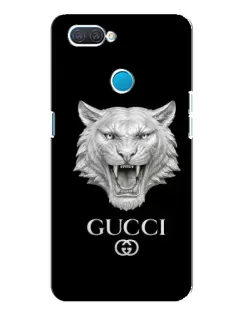 Чехол для OPPO A12 с картинкой «Gucci — серебряный лев»