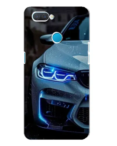 Чохол для OPPO A12 з картинкою «Погляд BMW з синіми фарами»