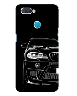 Чохол для OPPO A12 з картинкою «Темний силует BMW»