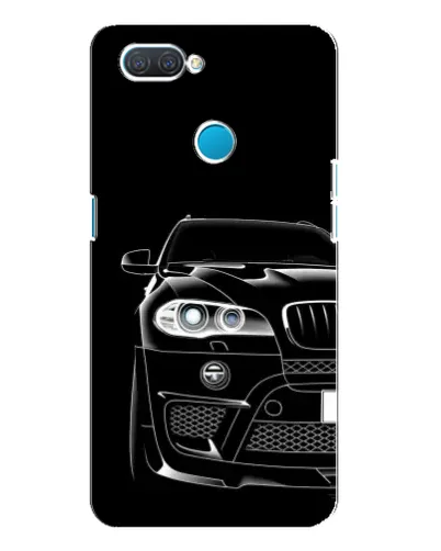 Чохол для OPPO A12 з картинкою «Темний силует BMW»