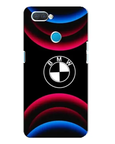 Чохол для OPPO A12 з картинкою «Логотип BMW та неонові дуги»