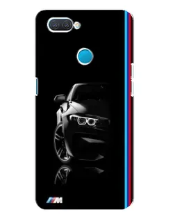 Чохол для OPPO A12 з картинкою «Силует BMW в темряві»