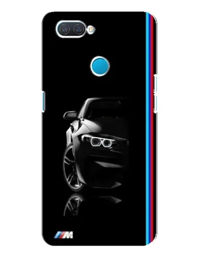 Чохол для OPPO A12 з картинкою «Силует BMW в темряві»