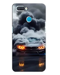 Чохол для OPPO A12 з картинкою «BMW у диму»