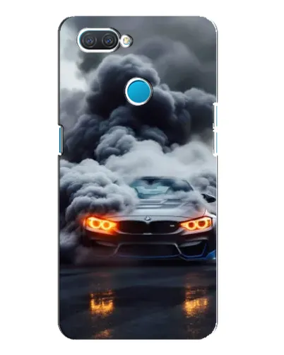 Чохол для OPPO A12 з картинкою «BMW у диму»