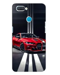 Чохол для OPPO A12 з картинкою «Червона BMW на дорозі»
