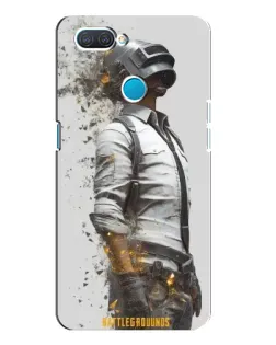 Чехол для OPPO A12 с картинкой «PUBG — боец в пыли»