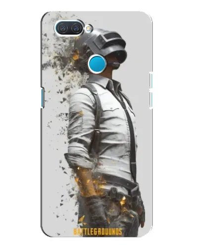 Чехол для OPPO A12 с картинкой «PUBG — боец в пыли»