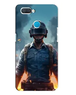 Чехол для OPPO A12 с картинкой «PUBG — реалистичный герой»