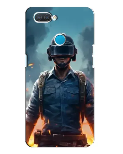 Чехол для OPPO A12 с картинкой «PUBG — реалистичный герой»