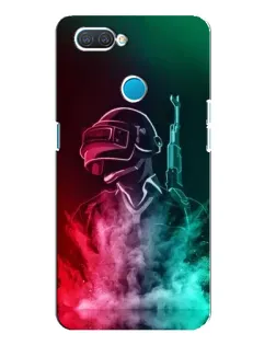 Чехол для OPPO A12 с картинкой «PUBG — огненный воин»