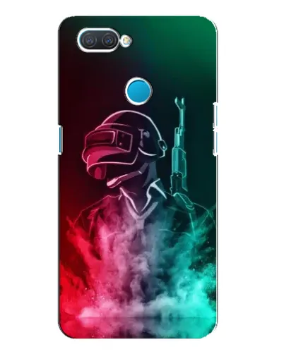 Чехол для OPPO A12 с картинкой «PUBG — огненный воин»