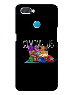 Чехол для OPPO A12 с картинкой «Логотип Among Us»