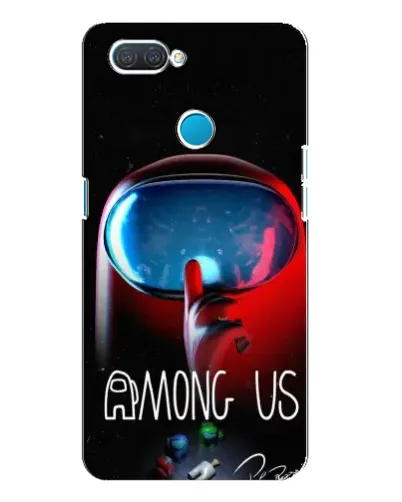 Чехол для OPPO A12 с картинкой «Красный импостер — макро» Чехол для OPPO A12 с картинкой «Красный импостер — макро»