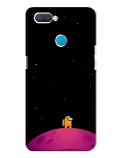 Чехол для OPPO A12 с картинкой «Одинокий герой на планете»