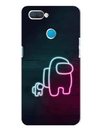 Чехол для OPPO A12 с картинкой «Among Us неон-арт» Чехол для OPPO A12 с картинкой «Among Us неон-арт»