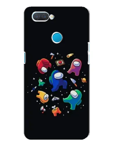 Чехол для OPPO A12 с картинкой «Among Us космос» Чехол для OPPO A12 с картинкой «Among Us космос»