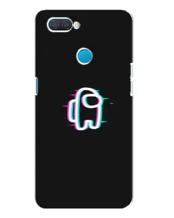 Чехол для OPPO A12 с картинкой «Among Us неон»