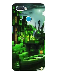 Чохол для OPPO A12 з картинкою «Minecraft лісовий пейзаж»