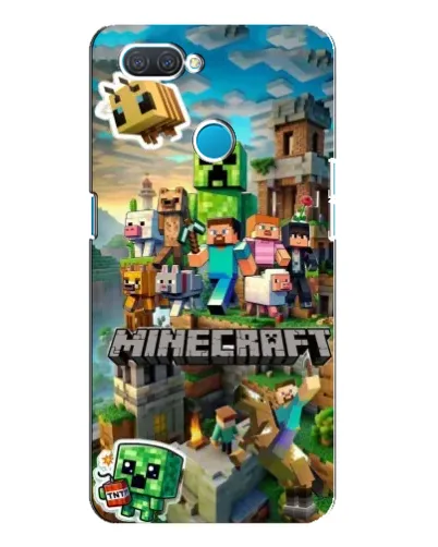 Чехол для OPPO A12 с картинкой «Замок Minecraft»