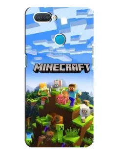 Чехол для OPPO A12 с картинкой «Minecraft классический мир»