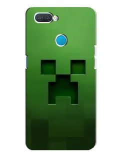 Чехол для OPPO A12 с картинкой «Крипер микро-дизайн»