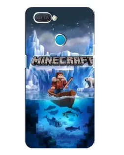 Чехол для OPPO A12 с картинкой «Minecraft ледяной мир»