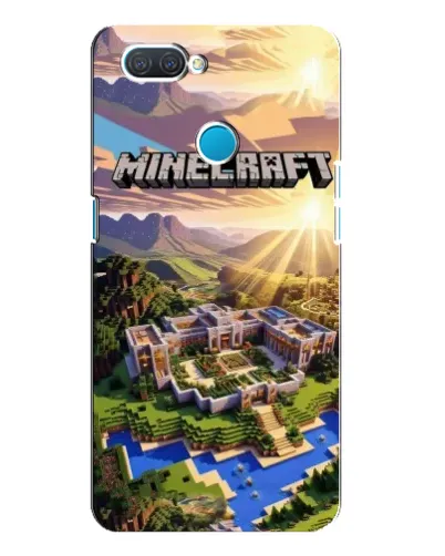 Чехол для OPPO A12 с картинкой «Minecraft панорама»