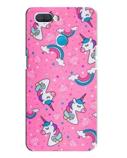 Чехол для OPPO A12 с картинкой «Unicorn паттерн розовый» Чехол для OPPO A12 с картинкой «Unicorn паттерн розовый»